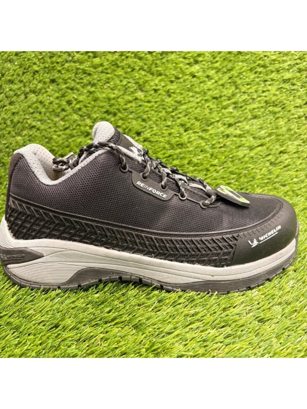 Michelin Latitude Tour EH Mens Size 8 Black Gray Alloy Toe Safety Work Shoes